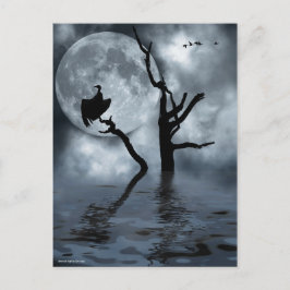 Vögel in der Nacht Postkarte