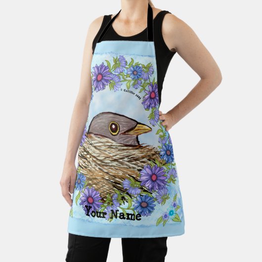 Vogel in der Nest-Schürze Schürze (InSitu)