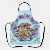 Vogel in der Nest-Schürze Schürze (Vorderseite)
