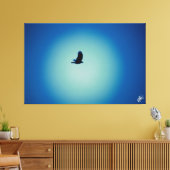 Vogel in der Postreihe #8 Leinwanddruck (Insitu (Wohnzimmer))