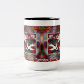 Vögel in der roten Tasse (Mittel)