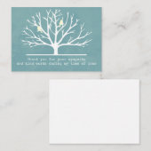 Vögel in der Silhouette Bäume Danke Karte (Vorne/Hinten)