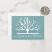 Vögel in der Silhouette Bäume Danke Karte (Vorderseite/Rückseite Beispiel)