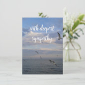 Vögel in der Sky Sympathy Card (Stehend Vorderseite)