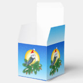 Vögel in der Weihnachtsmannmütze Geschenkschachtel (Geöffnet)