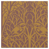 Vögel in Dicke, dunkle Amber Stoff (Nahaufnahme)