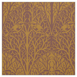 Vögel in Dicke, dunkle Amber Stoff