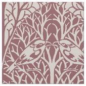 Vögel in Dicke, Farben der antiken Rose Stoff (Nahaufnahme)