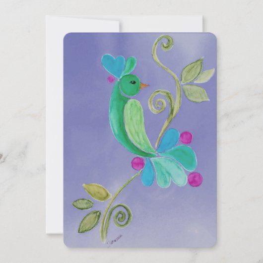 Vögel in einem Baum (Vorderseite)