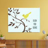 Vogel in einem Baum Leinwanddruck (Insitu (Wohnzimmer))