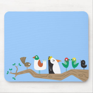 Vögel in einem Baum Mousepad