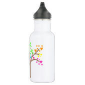 Vögel in einem Herzbaum Trinkflasche (Rechts)