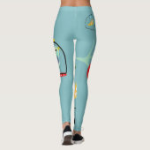 Vögel in einem Käfig Leggings (Rückseite)