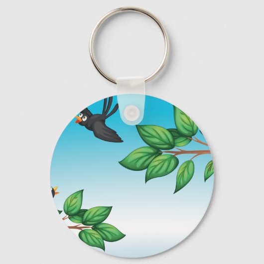 Vögel in einem Schlüsselanhänger (Vorderseite)