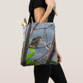 Vogel in einer Baum Taschen-Tasche Tasche (Von Nahem)