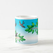 Vögel in einer Baumkaffee-Tasse Kaffeetasse