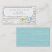 Vogel in einer Birken-Baum-Telefonkarte Telefonnummerkarte (Vorne/Hinten)