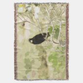 Vogel in einer Kiefernbaum-Krustenwurzel Decke (Vorderseite Vertikal)