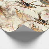 Vögel in einer Zweigstelle Geschenkpapier (Ecke)