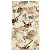 Vögel in einer Zweigstelle Kleine Geschenktüte (Vorderseite)