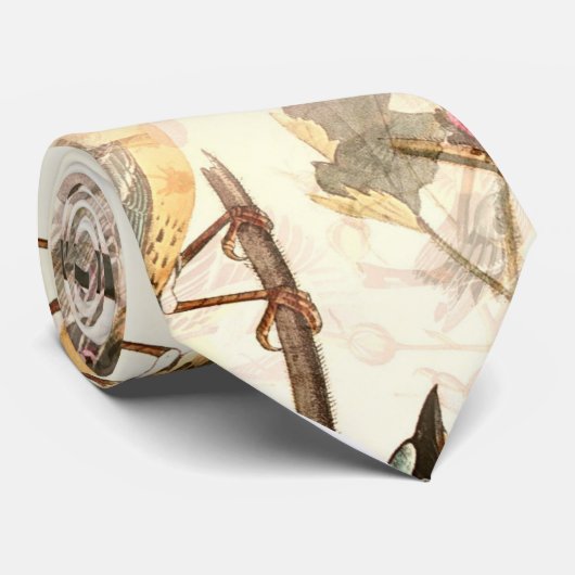 Vögel in einer Zweigstelle Krawatte (Gerollt)