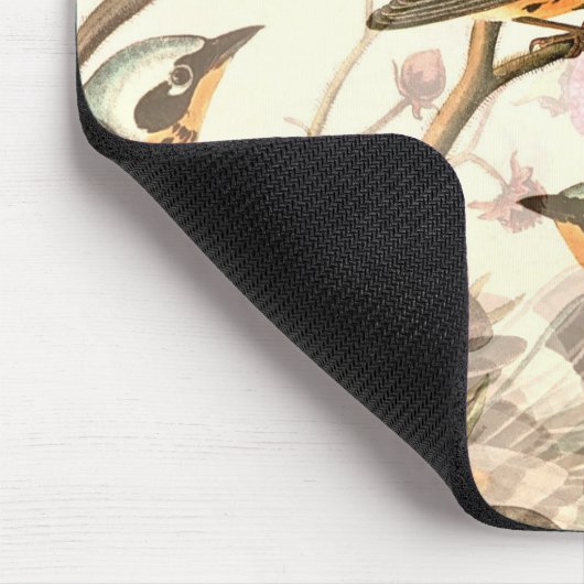 Vögel in einer Zweigstelle Mousepad (Ecke)