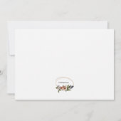 Vogel in einer Zweigstelle Personalisiert Statione Dankeskarte (Rückseite)