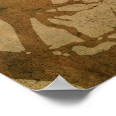 Vogel in einer Zweigstelle Poster (Ecke)