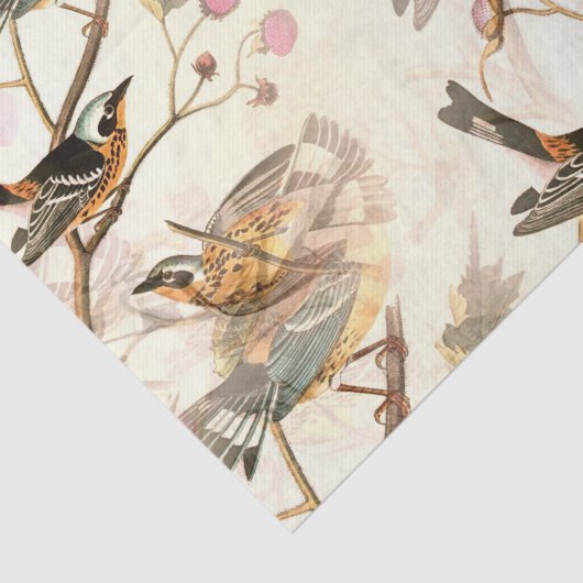 Vögel in einer Zweigstelle Seidenpapier (Detail)