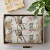 Vögel in einer Zweigstelle Seidenpapier (Geschenk)