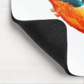 Vögel in fliegendem Kingfisher Mousepad (Ecke)