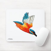 Vögel in fliegendem Kingfisher Mousepad (Mit Mouse)
