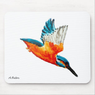 Vögel in fliegendem Kingfisher Mousepad