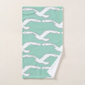 Vögel in Flight Bath Accessory Aqua Badhandtuch Set (Handtuch)