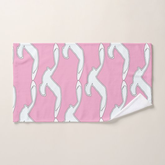 Vögel in Flight Bath Zubehör rosa Badhandtuch Set (Handtuch)