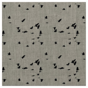 Vögel in Flight Linen Fabric Stoff
