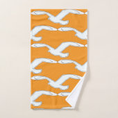 Vögel in Fluchtbadezauber Badhandtuch Set (Handtuch)