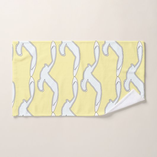 Vögel in Flug Bath Zubehör gelb Badhandtuch Set (Handtuch)