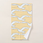 Vogel in Flug-Wohngestaltung Badhandtuch Set (Handtuch)