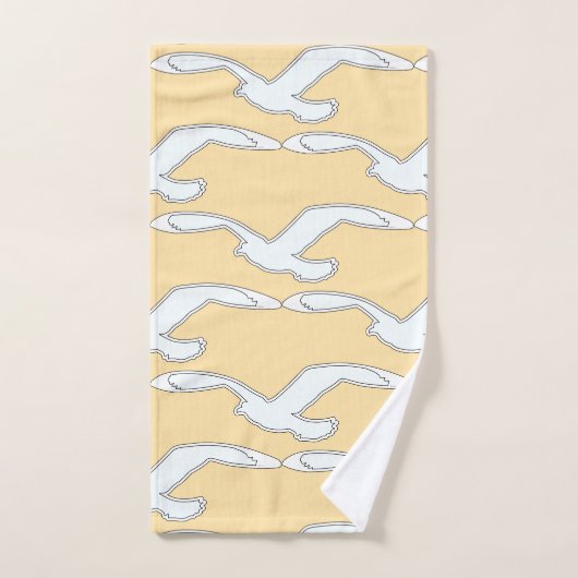 Vogel in Flug-Wohngestaltung Badhandtuch Set (Handtuch)