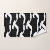 Vögel in Flugbadaccessoires schwarz Badhandtuch Set (Handtuch)