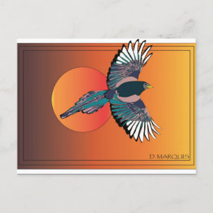 VÖGEL IN FLUGPOSTKARTEN POSTKARTE