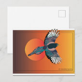 VÖGEL IN FLUGPOSTKARTEN POSTKARTE (Vorne/Hinten)
