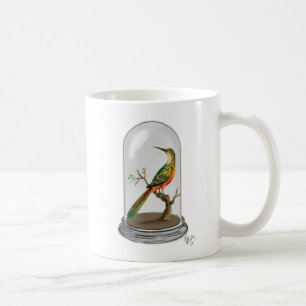 Vogel in Glasglocke Kaffeetasse