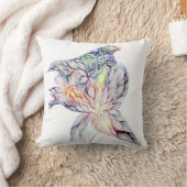 Vogel in ihrem Nest Kissen (Decke)