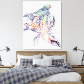 Vogel in ihrem Nest Leinwanddruck (Insitu (Schlafzimmer))