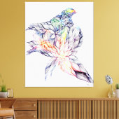 Vogel in ihrem Nest Leinwanddruck (Insitu (Wohnzimmer))