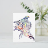 Vogel in ihrem Nest Postkarte (Stehend Vorderseite)