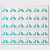 Vögel in Liebe Geschenkpapier (Flach)