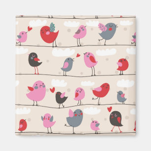 Vögel in Liebe Magnet